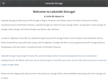Tablet Screenshot of lakeside-storage.com